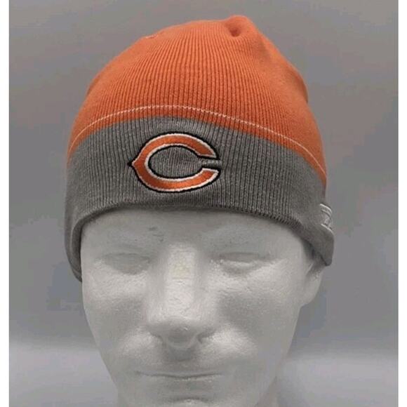 Reebook CHICAGO BEARS NFL Equipment Authentic Sideline Beanie Hat OSFA RBK - Picture 1 of 11